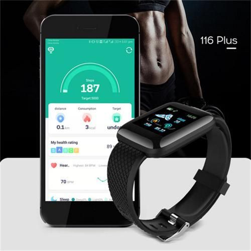 Generic Multifunctional 116 Plus Smart Watch, Full Touch Screen for Daily & Sports - image 7