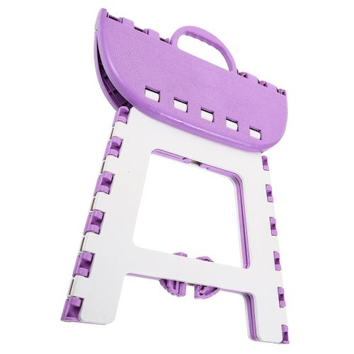 Generic Purple and White Plastic Folding Step Stool. - image 3