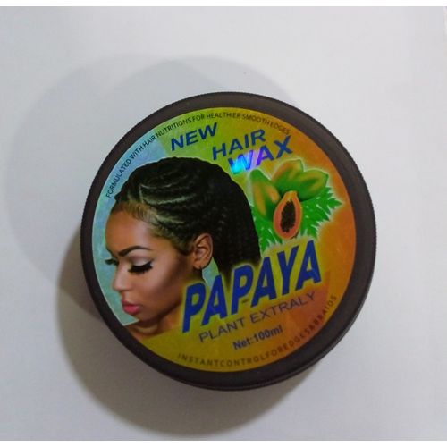 Generic PAPAYA HAIR WAX EDGE CONTROL GEL BLACK 100ml