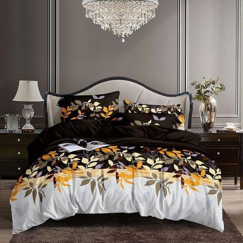 product_image_name-Generic-COTTON FLORAL BEDSHEET SET with Two Pillowcases-1