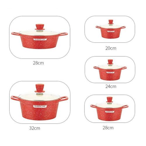 Generic 10pcs Queen Time Premium Granite Non-Stick Cookware Set Non-Stick Pot Set - image 2