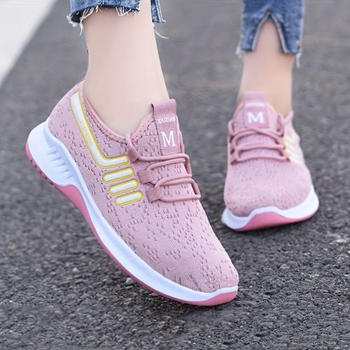 Fashion Women's Sports Shoes Woven Casual Shoes Soft Sole Running Shoes ...