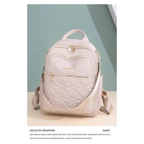 product_image_name-Fashion-Women Backpack PU Leather Bookbag Rucksack Casual Purse School Bag Ladies Casual Backpack Women Bags School Waterproof Portable Female Travel-2