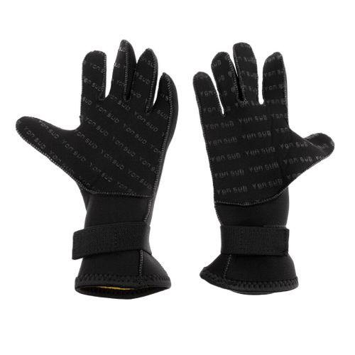 Generic 1 Pair 3mm Neoprene Wetsuit Gloves Anti Slip 5-Finger W/