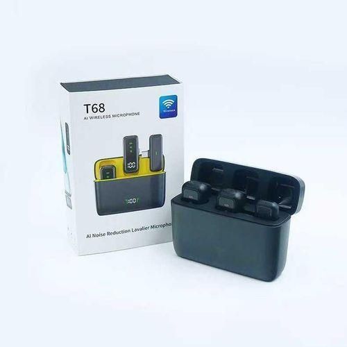 product_image_name-Generic-ClearVoice T68 – AI-Powered Wireless Lavalier Microphone System-1