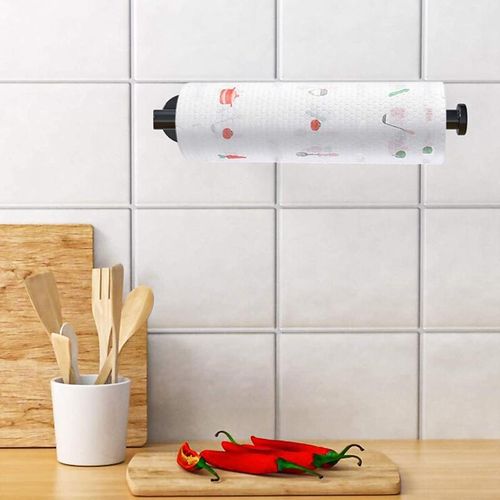 Paper Towel Holder,Paper Towel Holder Under Cabinet Self Adhesive Kitchen  Countertop Wall Mount Paper Towel Holders with Screws for Rough