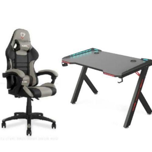 product_image_name-Generic-Gaming/studio Desk With LED Lights And Furgle Gaming Chair-1
