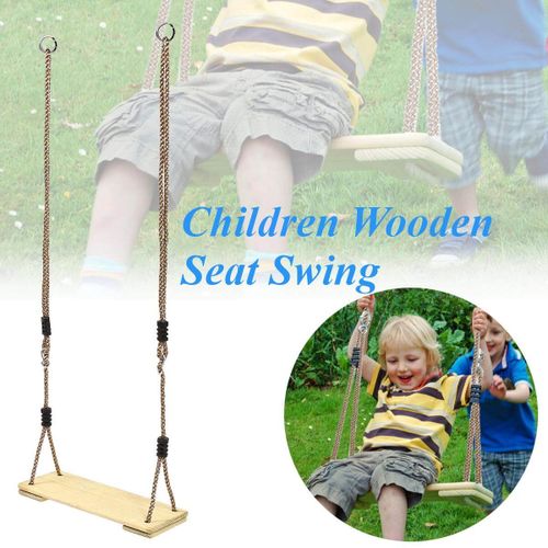 Rope Tree Swing With Wooden Seat