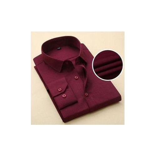 product_image_name-Fashion-Quality Office Plain Long Sleeve Shirts-1