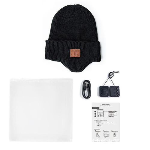 Custom Wireless Bluetooth Music Head Warmer - Beanie with Built-In Speakers & Mic (Black) - image 3