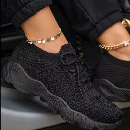 Womens Running Trainers Ladies Sneakers Slip On Walking Gym Comfy Fashion  Shoes