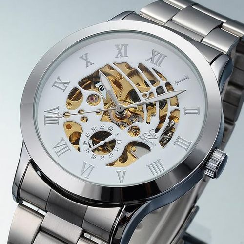 Generic Shenhua 9269 Skeleton Dial Stainless Steel Band Mens Jumia Nigeria