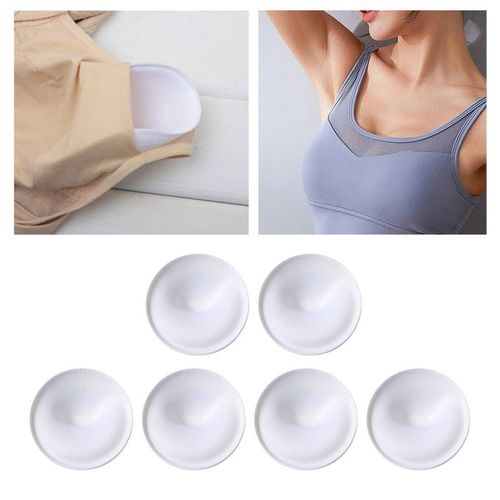 Fashion 3 Pairs Bra Pads Inserts Sew In Sport Bra Cups For Bikini Top White