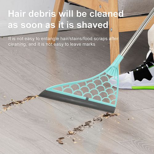 Silicone Broom Floor Cleaning Shower Squeegee Hand Push
