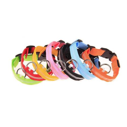 Generic USB Rechargeable LED Pet Collar - Light Up Night Safety Dog Collar (Multicolour, XL) - image 2