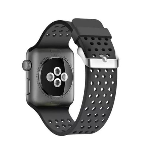 product_image_name-Generic-42mm/44mm Smart Strap Silicone Soft Sports Replacement Strap For IWatch - Grey-1