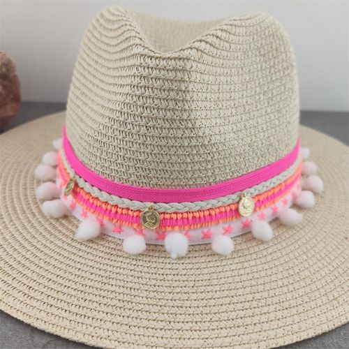 Fashion Boho Style Sun Hat Wide Brim Floppy Summer Hats For Women Beach  Panama Straw Dome Flower Hat Femme Shade Hat