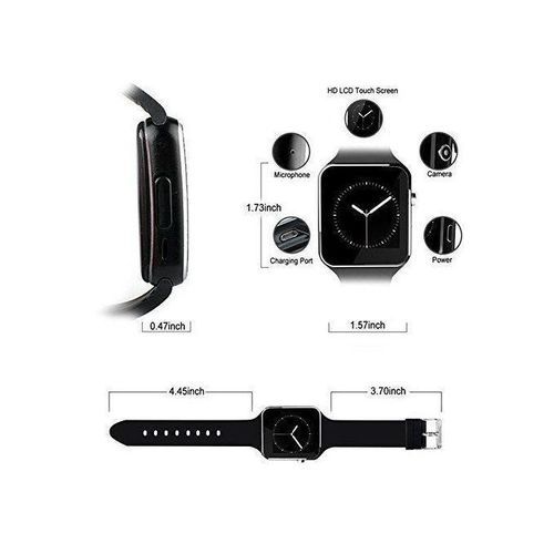 Generic X6 Bluetooth Smart Watch X6 Smartwatch Sport Watch For IPhone Android Phone With Camera FM Support Whatsapp SIM Card Wristwatch T30 Jumia Nigeria
