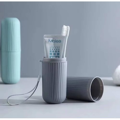 Toothbrush 2PCS  Case Portable Mouthwash Brush Toiletry Cup Toothpaste Container