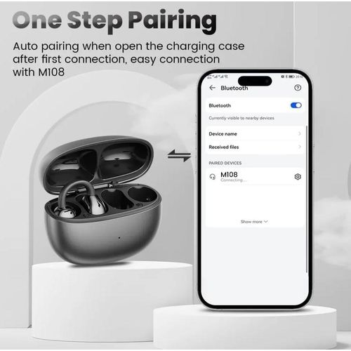 Generic Wireless Earpods Bluetooth 5.4 Earphones ENC Headphone Noise Cancelling With Mic - image 2