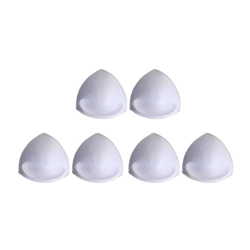 Bra Pads Inserts 3 Pairs, Women's Breathable Replacement Removable Sport  White