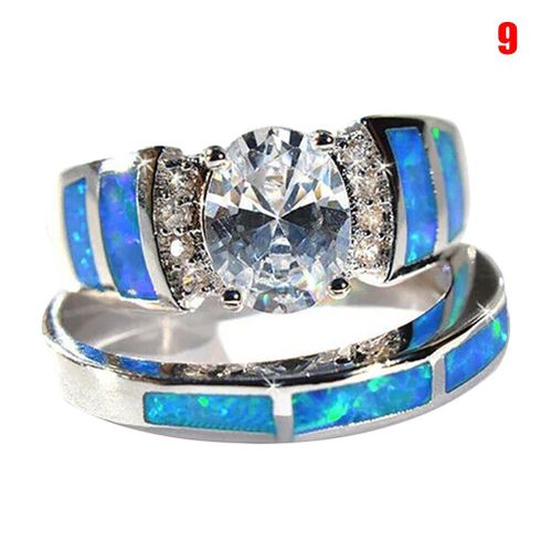 Fashion Gem Stone King Ring 925 Sterling Silver Anniversary day