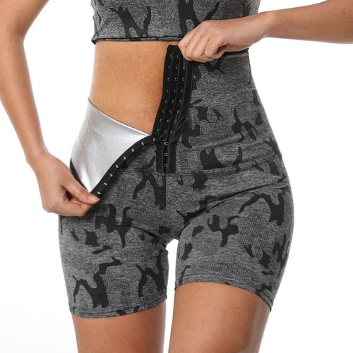 Generic Body Shaper Pants Women's Sauna Leggings Compression High Waist Tummy  Control Pants Workout Suits T