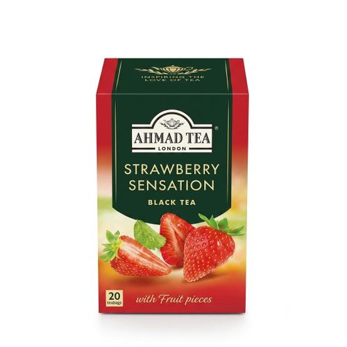 Ahmed Tea Strawberry Sensation Flavoured Black Tea