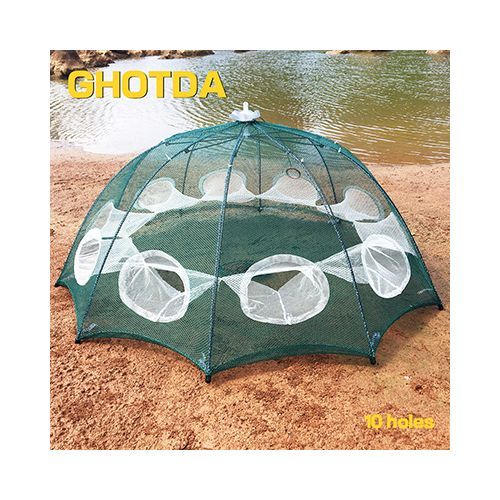 Fashion GDA Reinforced High-quality Netting Tool Loach Shellfish Crab Fresh/Saltwater  Fishing Net 4/6/8/10/12/16/20 Hole