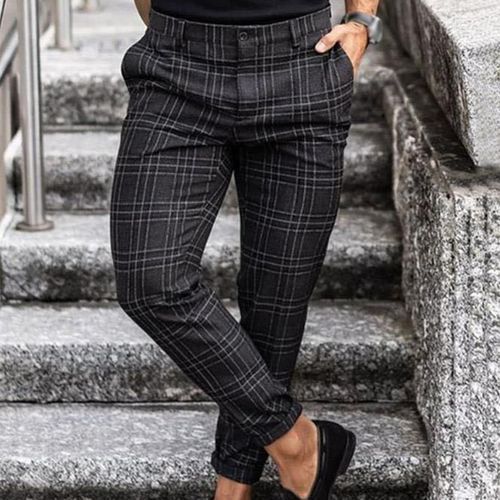 Berrylush Women Pink Check High Rise Wide Leg Trouser