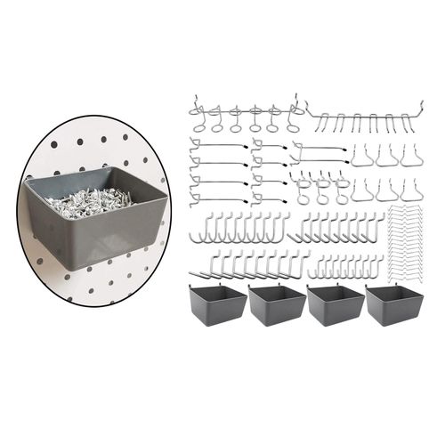 Generic Pegboard Hooks W/ Pegboard Bins Peg Board Assorories