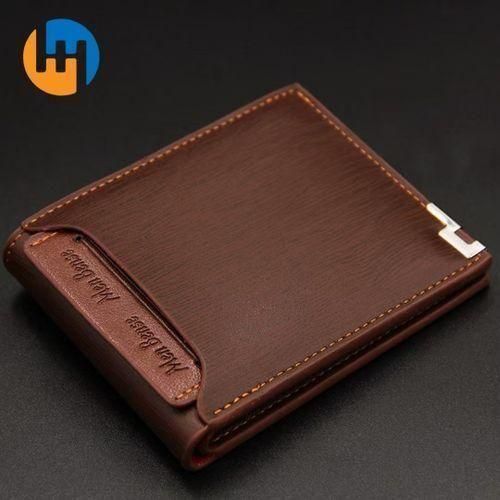 product_image_name-HUAHUA-HUAHUA New Men's Wallet Short And Portable Multifunctional Brown-1