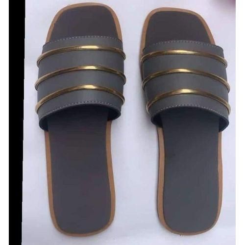 product_image_name-Fashion-Ladies Casual Flat Slippers-black-1