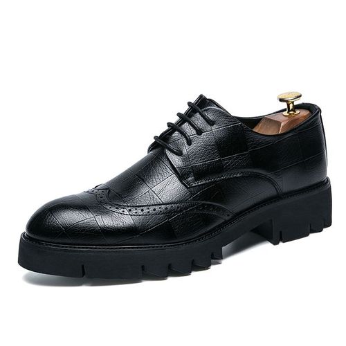 Fashion Men Leather Shoes High Quality Classic Brogue Shoes Man ...
