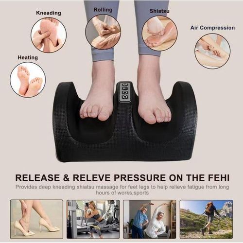 Generic Electric Foot Massager with Heat Therapy Leg Massager Machine - image 3