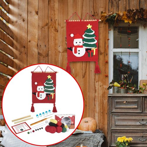Generic Christmas Crochet Kits Decorative Handmade Snowman