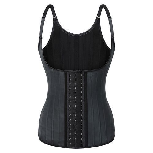 Generic XXS 25 Steel Bone Latex Waist Trainer Vest Plus Size Back Support  Body Shaper Sheath Slimming Belt Women Corset Faja Colombian