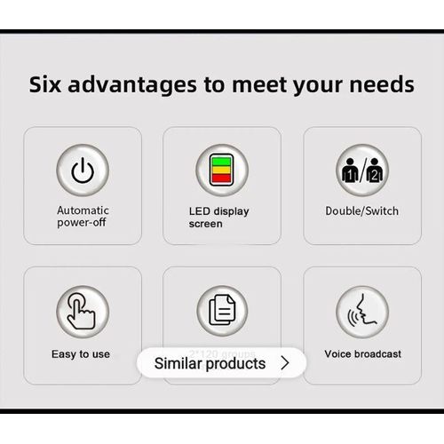 product_image_name-Generic-Rechargeable Digital Blood Pressure Monitor -7