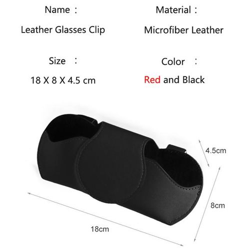 product_image_name-Generic-Car Sunglasses Holder For Dodge RAM SRT 1500 2500 3500 2014 2015 2016 2017 Multi-function Glasses Clip Clip Car Accessories-red - RAM_black-7