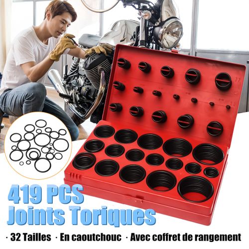 Generic 419 Pcs Rubber O Ring Oring Seal Plumbing Garage Set Kit