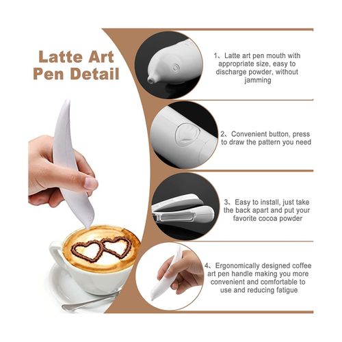 Electrical Coffee Stencils  For Latte Art, Cake, Spice