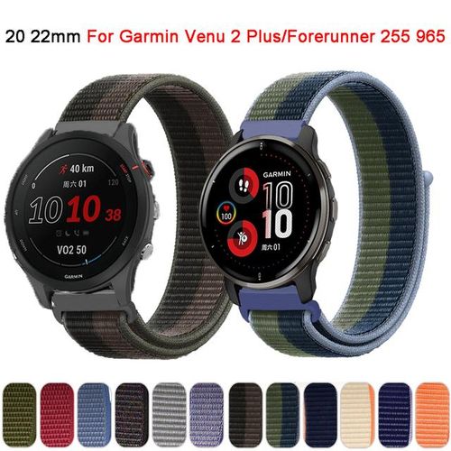 Generic Nylon Band For Garmin Forerunner 255 965 265 158 55/venu 2 Plus/sq  Watch Strap Vivoactive 3 4 Wristband Bracelet Correa 20 22mm