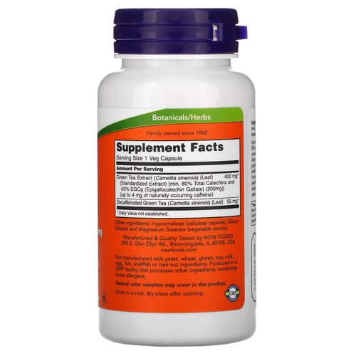 product_image_name-Now Foods-EGCg, Green Tea Extract, 400 mg, 90 Veg Capsules-2