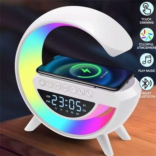 product_image_name-Generic-G600 Wireless Light Charging Table Speaker Color Changing Alarm Clock-1