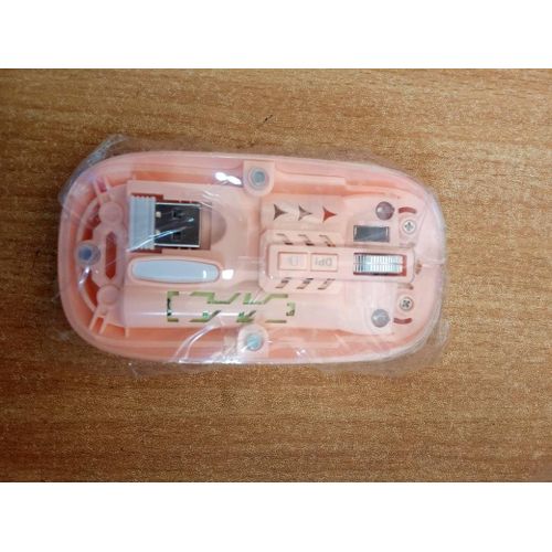 product_image_name-Generic-Transparent Wireless Bluetooth Mouse, 4 DPI 3Modes Rechargeable Mouse, USB 2.4G Bluetooth Computer Mice for Windows PC OS X Android (Pink)-3