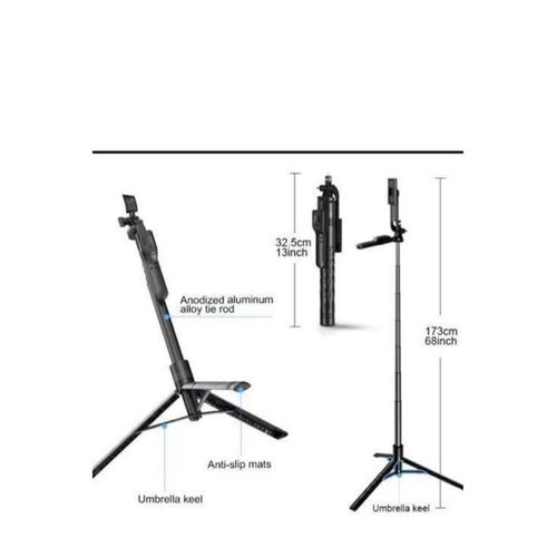 Generic K29 Ultra Long 215cm Selfie Stick Tripod Stand - image 3