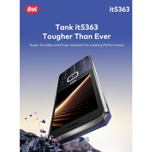 itel 5363 2000 Mah Battery 13 inch screen  Type-C Durable Metal Design Bright Torch - Black - image 4