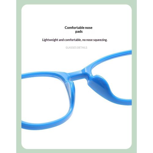 Fashion Kids Anti Blue Light Coated Computer Glasses for Boys Girls, UV400 - Blue & Yellow - image 6