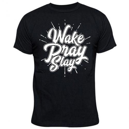 product_image_name-Chrysolite Designs-Wake Pray Slay Print TShirt - Black-1