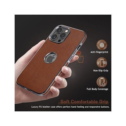 Generic IPhone 14 Pro Max Light Weight Pure Leather Pouch -Case - image 3